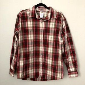 Burton dryride plaid button down shirt size medium